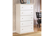 Bostwick Shoals White Chest of Drawers - B139-46 - Vega Furniture