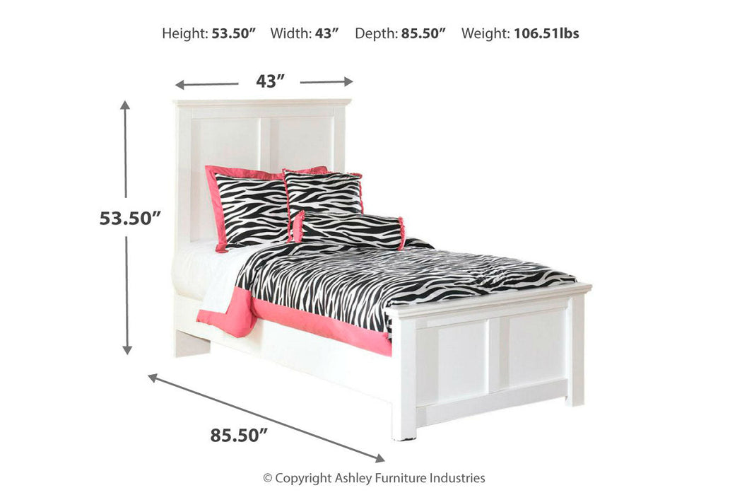 Bostwick Shoals White Twin Panel Bed - SET | B139-52 | B139-53 | B139-83 - Vega Furniture