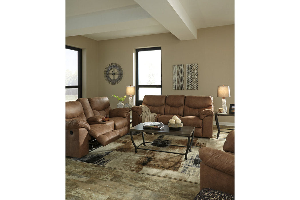 Boxberg Bark Reclining Loveseat with Console - 3380294 - Vega Furniture