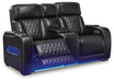 Boyington Black Power Reclining Loveseat with Console - U2710618 - Vega Furniture