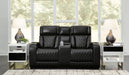 Boyington Black Power Reclining Loveseat with Console - U2710618 - Vega Furniture