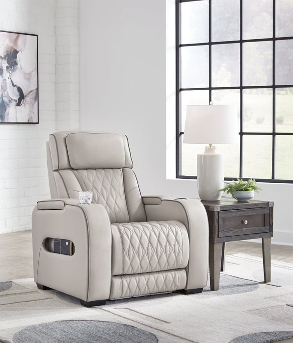 Boyington Gray Power Recliner - U2710513 - Vega Furniture