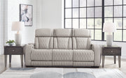 Boyington Gray Power Reclining Sofa - U2710515 - Vega Furniture