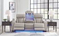 Boyington Gray Power Reclining Sofa - U2710515 - Vega Furniture