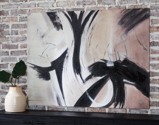 Braidage Brown/Black/White Wall Art - A8000395 - Vega Furniture