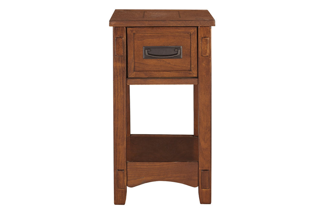 Breegin Brown Chairside End Table - T007-319 - Vega Furniture