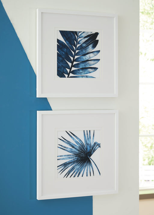 Breelen Blue/White Wall Art, Set of 2 - A8000369 - Vega Furniture