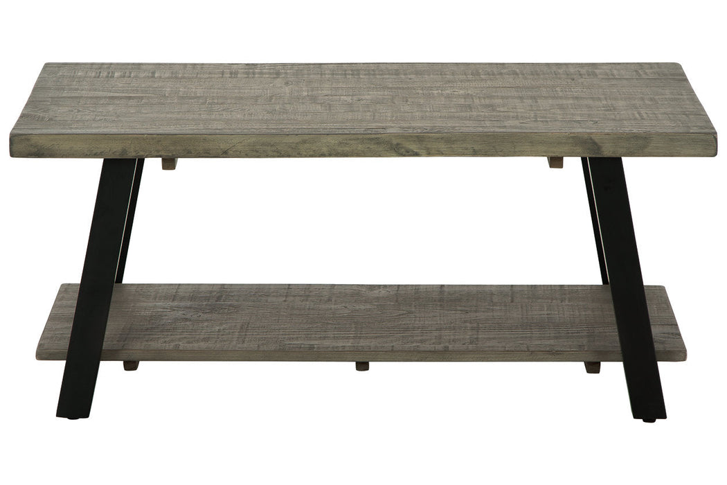 Brennegan Gray/Black Coffee Table - T323-1 - Vega Furniture