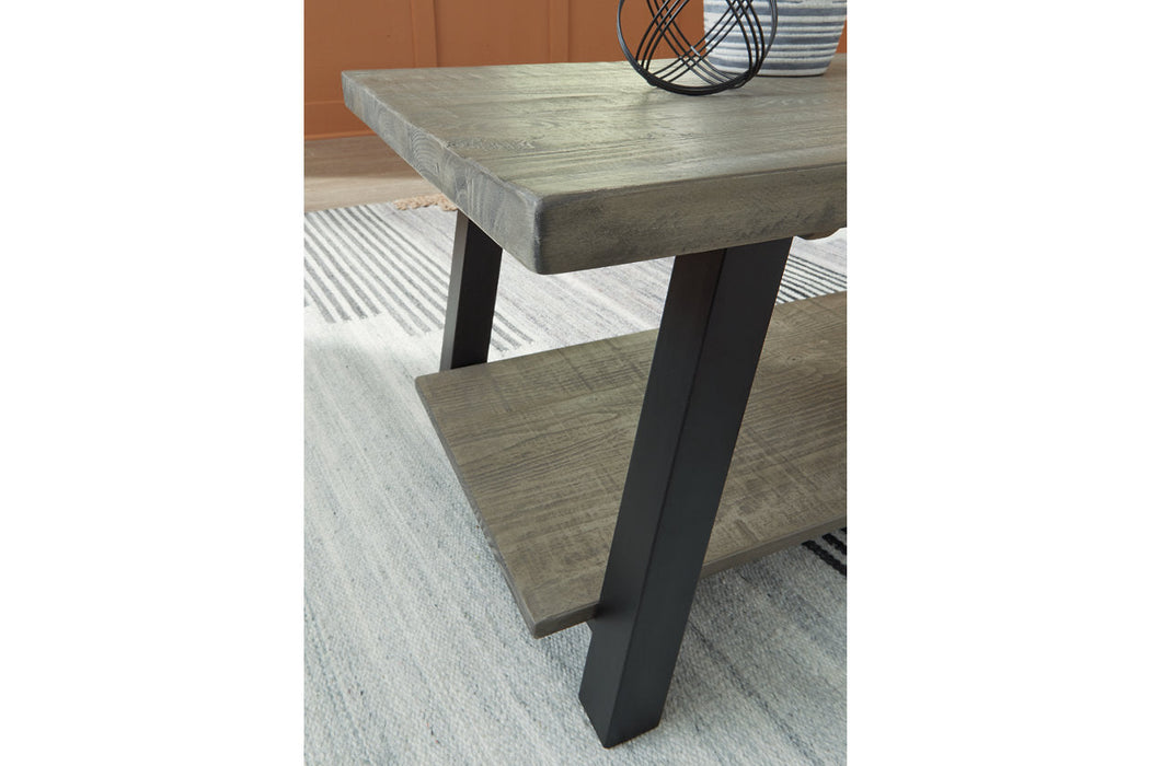 Brennegan Gray/Black Coffee Table - T323-1 - Vega Furniture