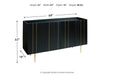 Brentburn Black/Gold Finish Accent Cabinet - A4000260 - Vega Furniture