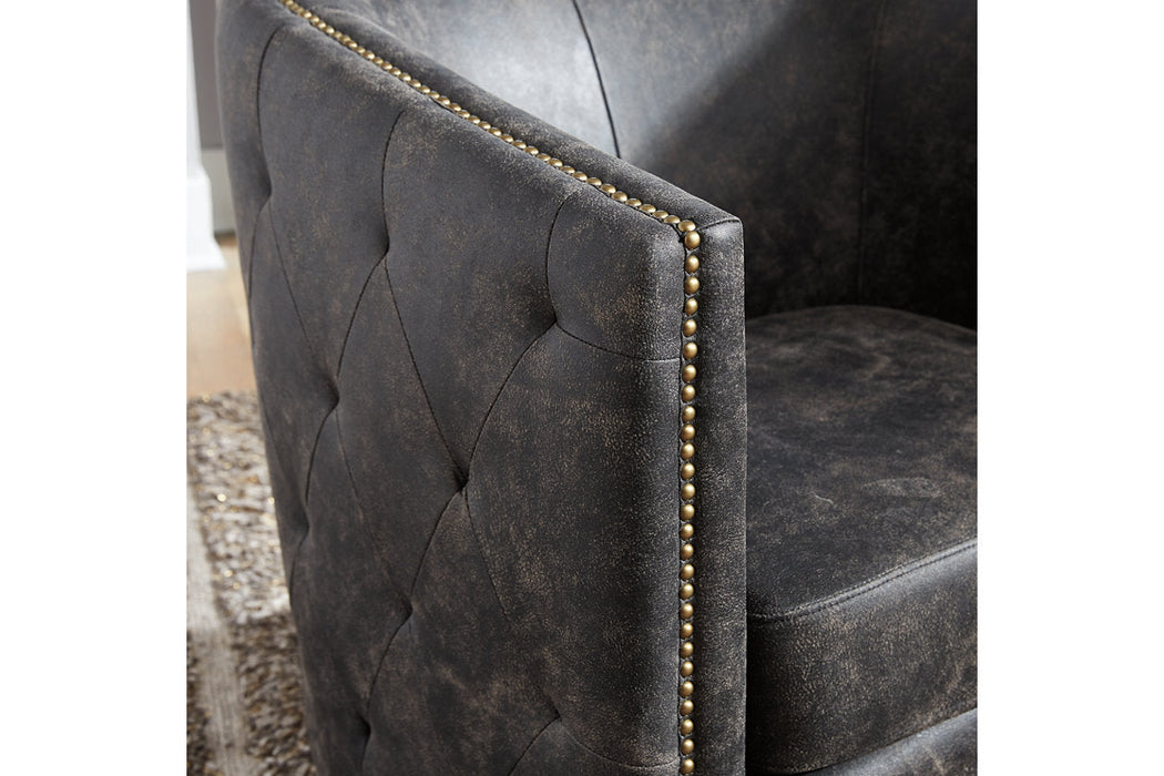 Brentlow Distressed Black Accent Chair - A3000202 - Vega Furniture