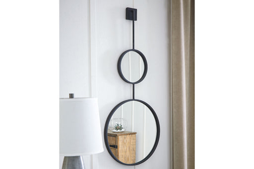 Brewer Black Accent Mirror - A8010166 - Vega Furniture