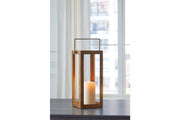 Briana Antique Brass Finish Lantern - A2000528 - Vega Furniture