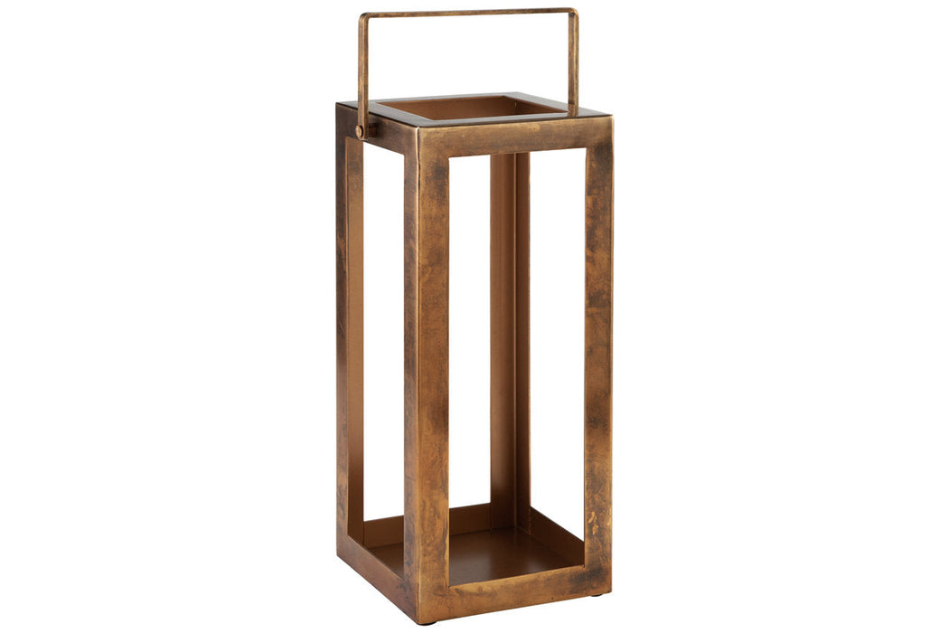 Briana Antique Brass Finish Lantern - A2000528 - Vega Furniture