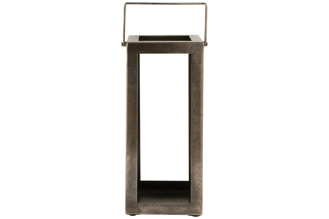 Briana Antique Pewter Finish Lantern - A2000530 - Vega Furniture