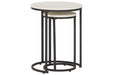 Briarsboro White/Black Accent Table, Set of 2 - A4000225 - Vega Furniture