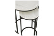 Briarsboro White/Black Accent Table, Set of 2 - A4000225 - Vega Furniture