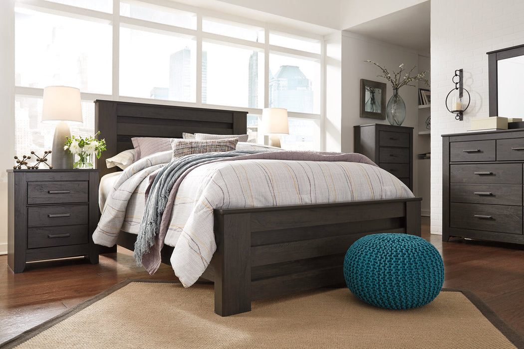 Brinxton Charcoal Full Panel Bed - SET | B249-84 | B249-86 | B249-87 - Vega Furniture