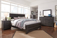 Brinxton Charcoal King Panel Bed - SET | B249-66 | B249-68 | B249-99 - Vega Furniture