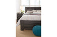 Brinxton Charcoal King Panel Bed - SET | B249-66 | B249-68 | B249-99 - Vega Furniture