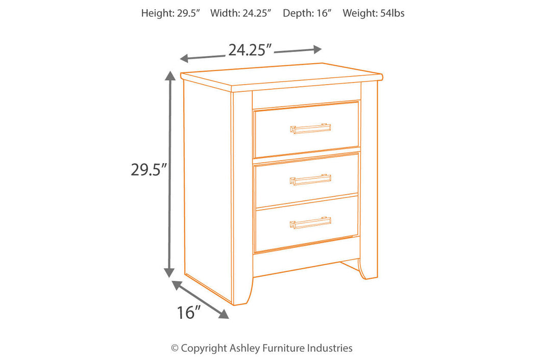 Brinxton Charcoal Nightstand - B249-92 - Vega Furniture
