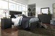 Brinxton Charcoal Panel Bedroom Set - SET | B249-66 | B249-68 | B249-99 | B249-31 | B249-36 | B249-92 | B249-46 - Vega Furniture