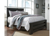 Brinxton Charcoal Queen Panel Bed - SET | B249-64 | B249-67 | B249-98 - Vega Furniture