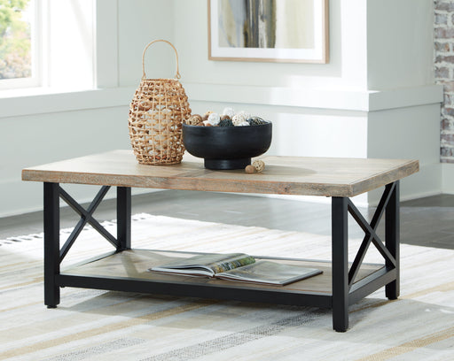 Bristenfort Brown/Black Coffee Table - T685-1 - Vega Furniture