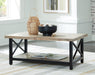 Bristenfort Brown/Black Coffee Table - T685-1 - Vega Furniture