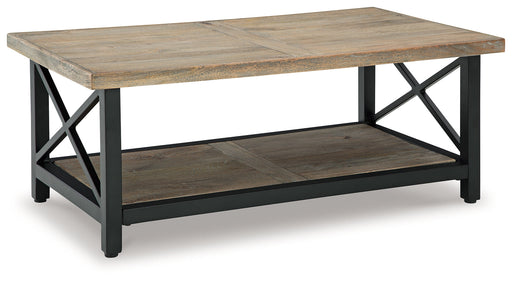 Bristenfort Brown/Black Coffee Table - T685-1 - Vega Furniture