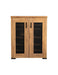 Bristol Golden Oak Metal Mesh Door Accent Cabinet - 951107 - Vega Furniture