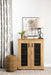 Bristol Golden Oak Metal Mesh Door Accent Cabinet - 951107 - Vega Furniture