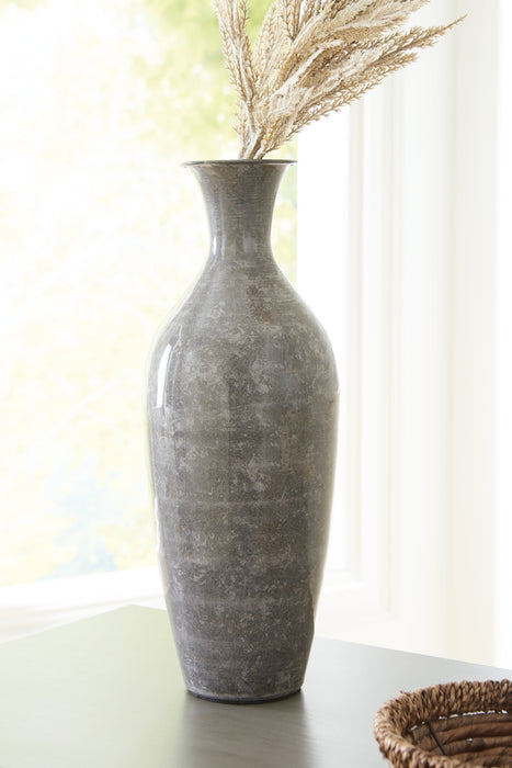 Brockwich Antique Gray Vase - A2000588 - Vega Furniture
