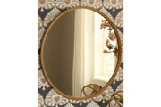 Brocky Gold Finish Accent Mirror - A8010211 - Vega Furniture