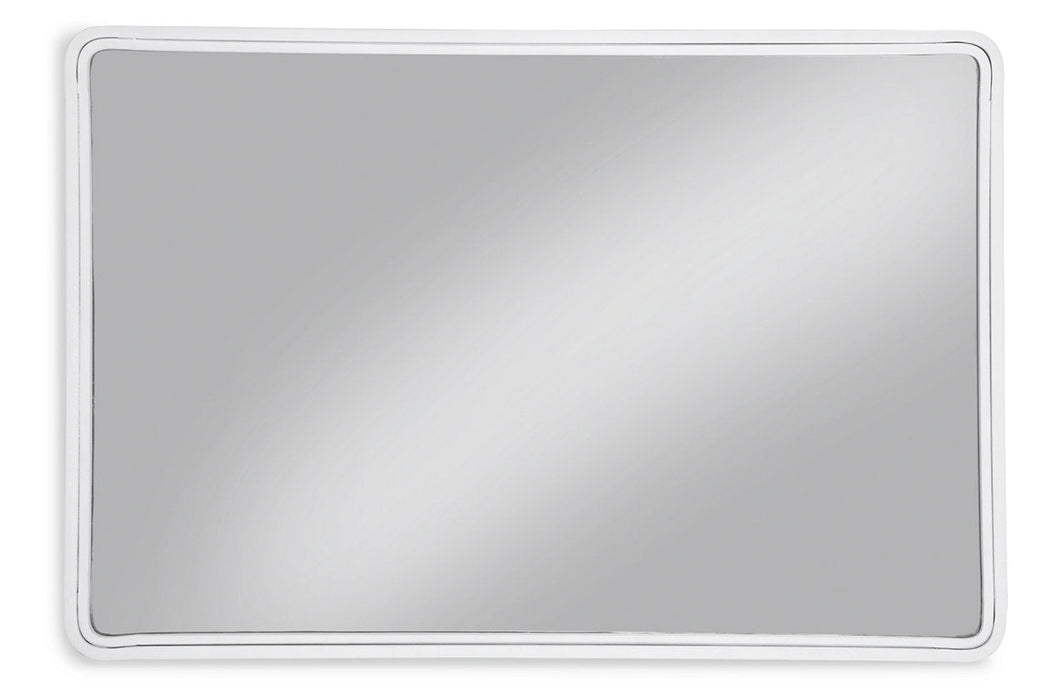 Brocky White Accent Mirror - A8010293 - Vega Furniture