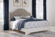 Brollyn Two-tone King Upholstered Panel Bed - SET | B773-56 | B773-58 - Vega Furniture