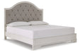 Brollyn Two-tone King Upholstered Panel Bed - SET | B773-56 | B773-58 - Vega Furniture