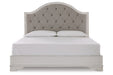 Brollyn Two-tone King Upholstered Panel Bed - SET | B773-56 | B773-58 - Vega Furniture