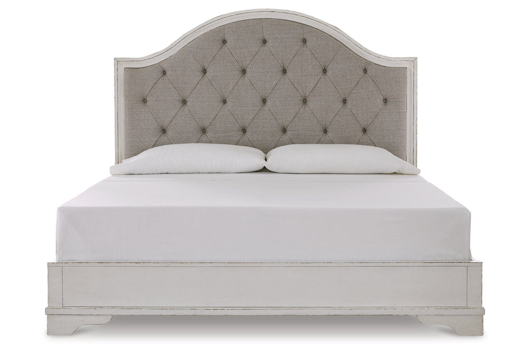 Brollyn Two-tone Queen Upholstered Panel Bed - SET | B773-54 | B773-57 - Vega Furniture