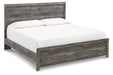 Bronyan Dark Gray King Panel Bed - SET | B1290-72 | B1290-99 - Vega Furniture