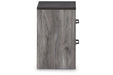 Bronyan Dark Gray Nightstand - B1290-92 - Vega Furniture