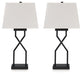 Brookthrone Black Table Lamp, Set of 2 - L204514 - Vega Furniture