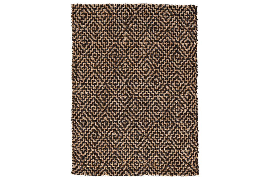 Broox Natural/Black 5' x 7' Rug - R404312 - Vega Furniture