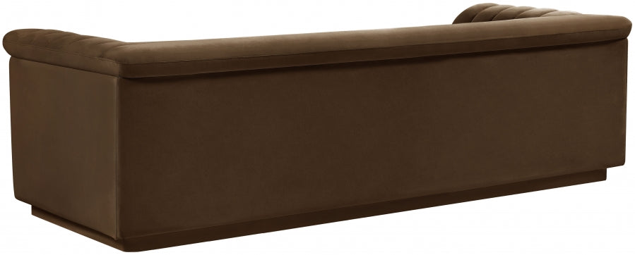 Brown Cascade Velvet Fabric Sofa - 192Brown-S - Vega Furniture