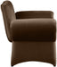 Brown Fleurette Velvet Accent Chair - 409Brown - Vega Furniture