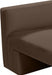 Brown Henson Velvet Chair - 665Brown-C - Vega Furniture