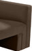 Brown Henson Velvet Chair - 665Brown-C - Vega Furniture