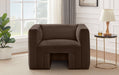 Brown Henson Velvet Chair - 665Brown-C - Vega Furniture