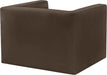 Brown Henson Velvet Chair - 665Brown-C - Vega Furniture