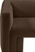 Brown Henson Velvet Loveseat - 665Brown-L - Vega Furniture